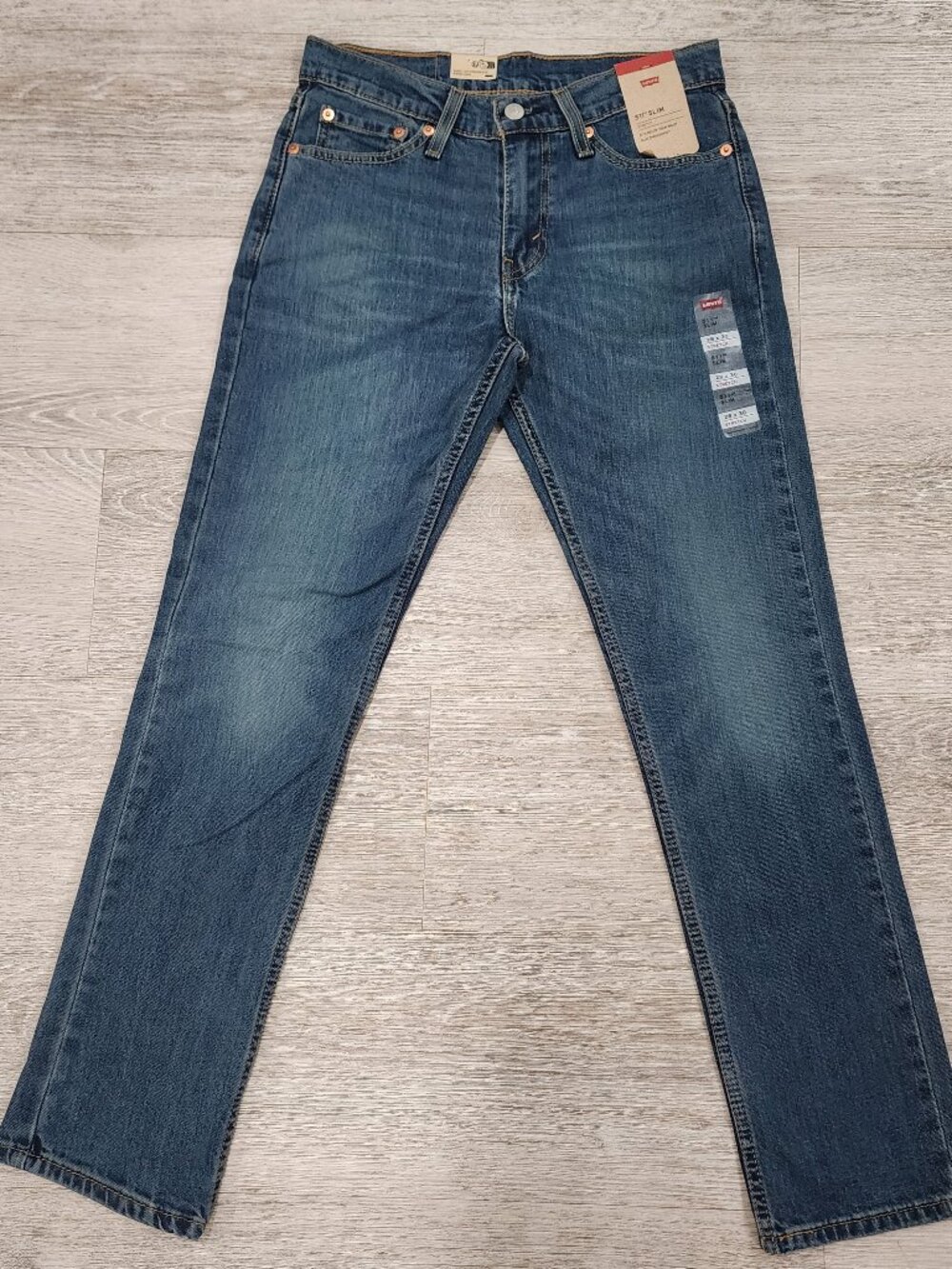 Levi's 511 Slim Stretch Denim Jeans Men's 28 x 30 Medium Wash NWT